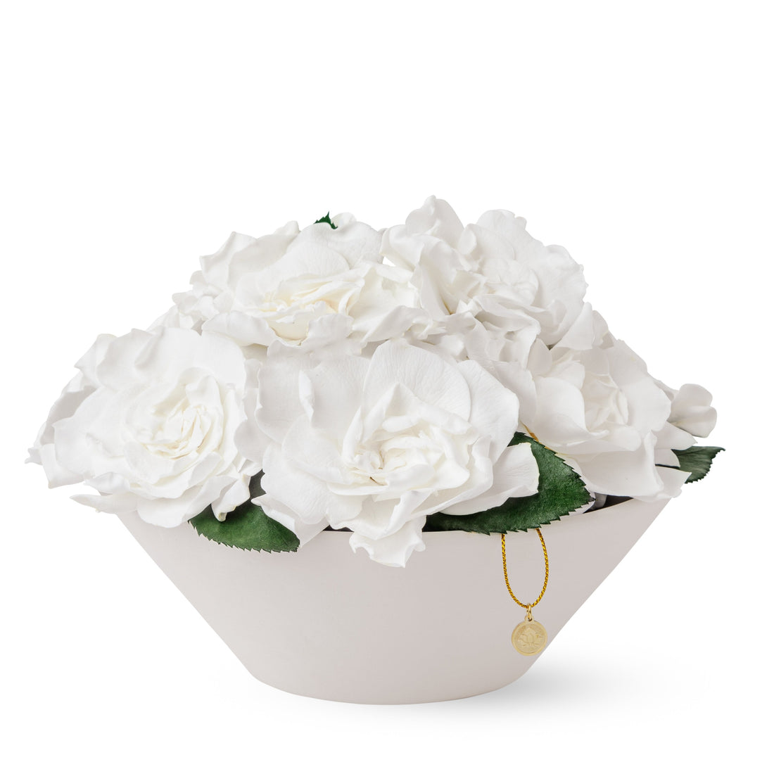 Gardenia Bowl by La Fleur Lifetime Flowers