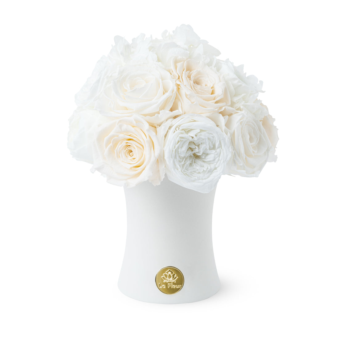 Creme Jardin Petite Dôme - White by La Fleur Lifetime Flowers