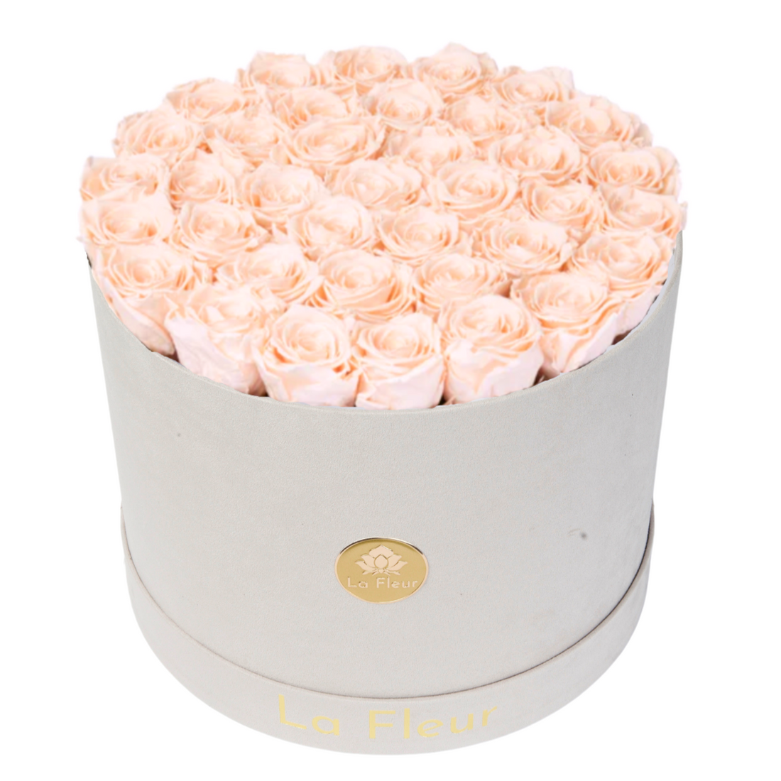 Grande Round - Gray Velvet by La Fleur Lifetime Flowers