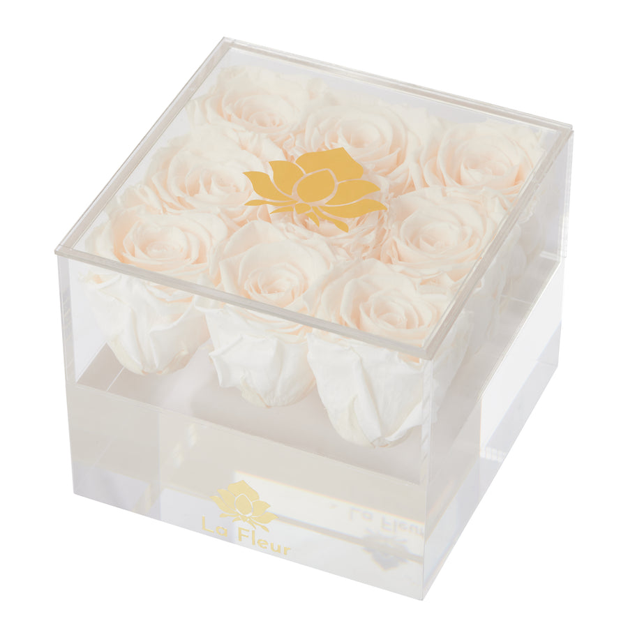 Bridal Acrylic - Petite Square by La Fleur Lifetime Flowers