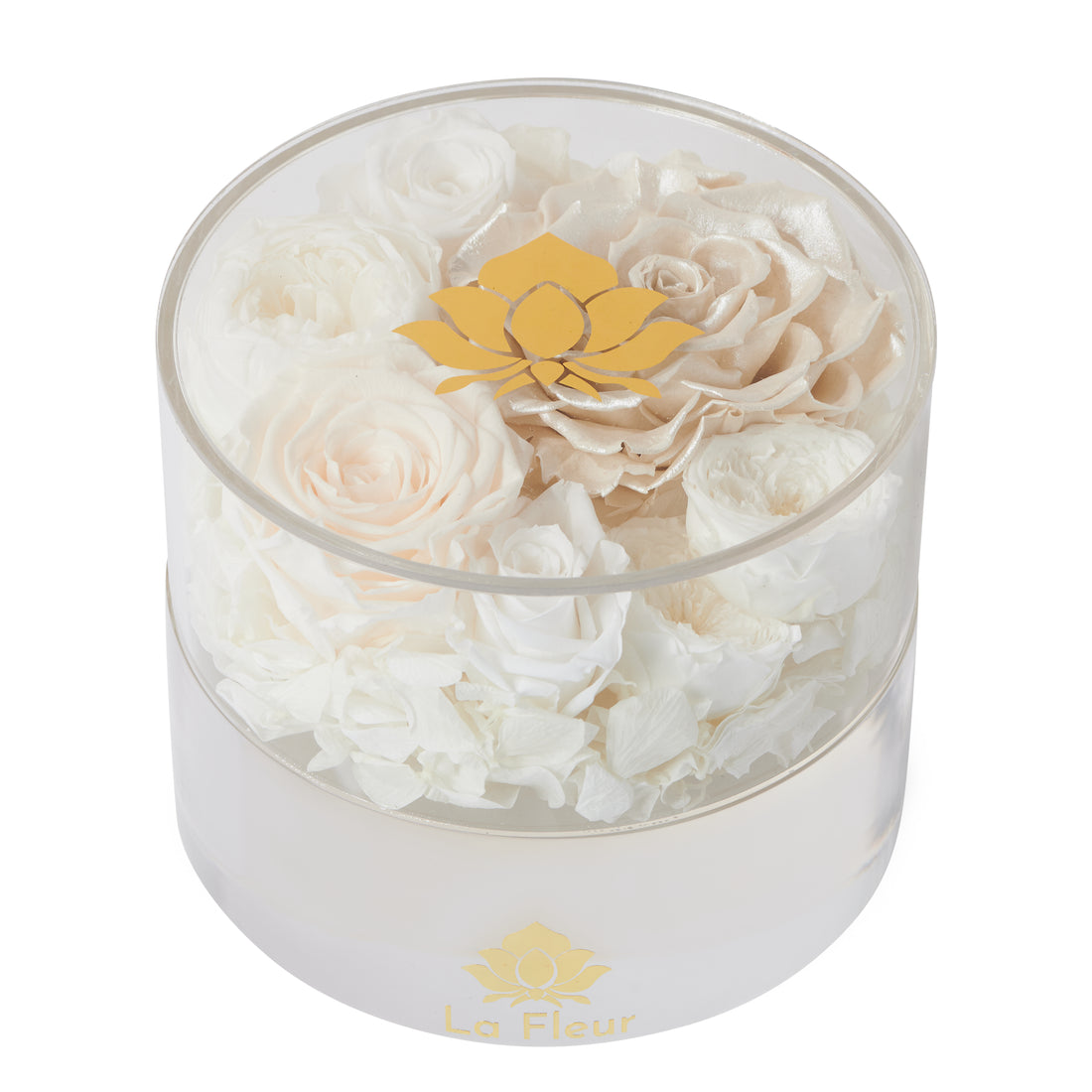 Bridal Acrylic - Petite Round by La Fleur Lifetime Flowers