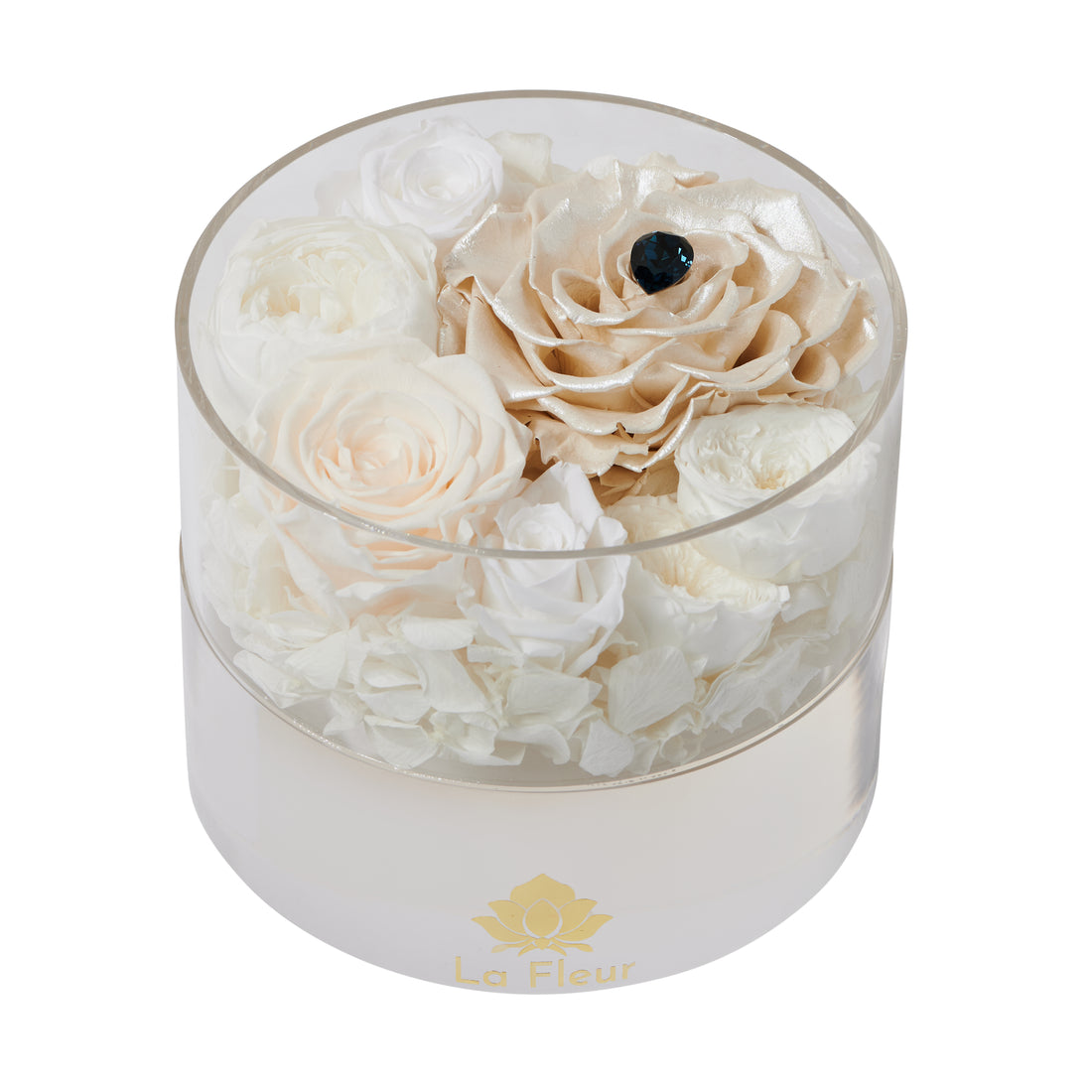 Bridal Acrylic - Petite Round by La Fleur Lifetime Flowers