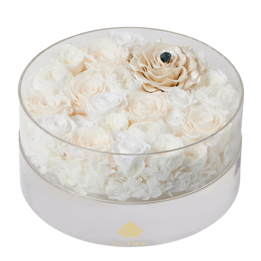 Bridal Acrylic - Grande Round by La Fleur Lifetime Flowers