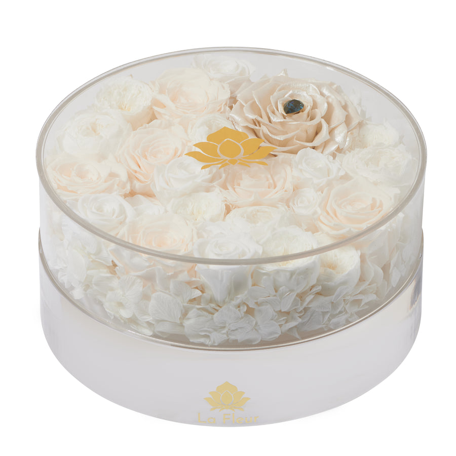 Bridal Acrylic - Grande Round by La Fleur Lifetime Flowers