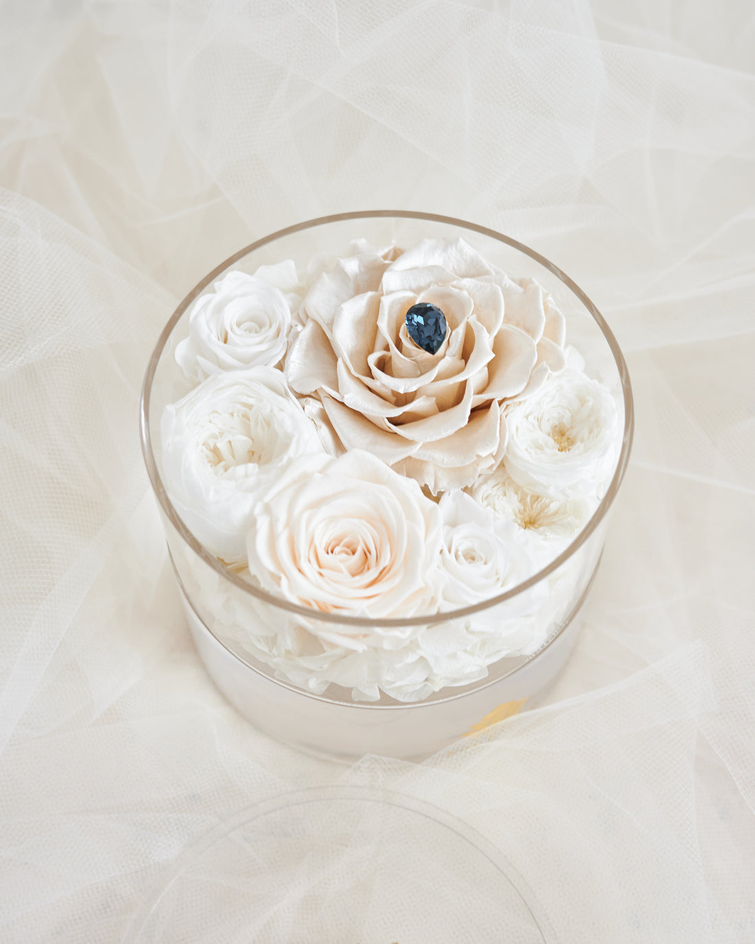 Bridal Acrylic - Petite Round by La Fleur Lifetime Flowers