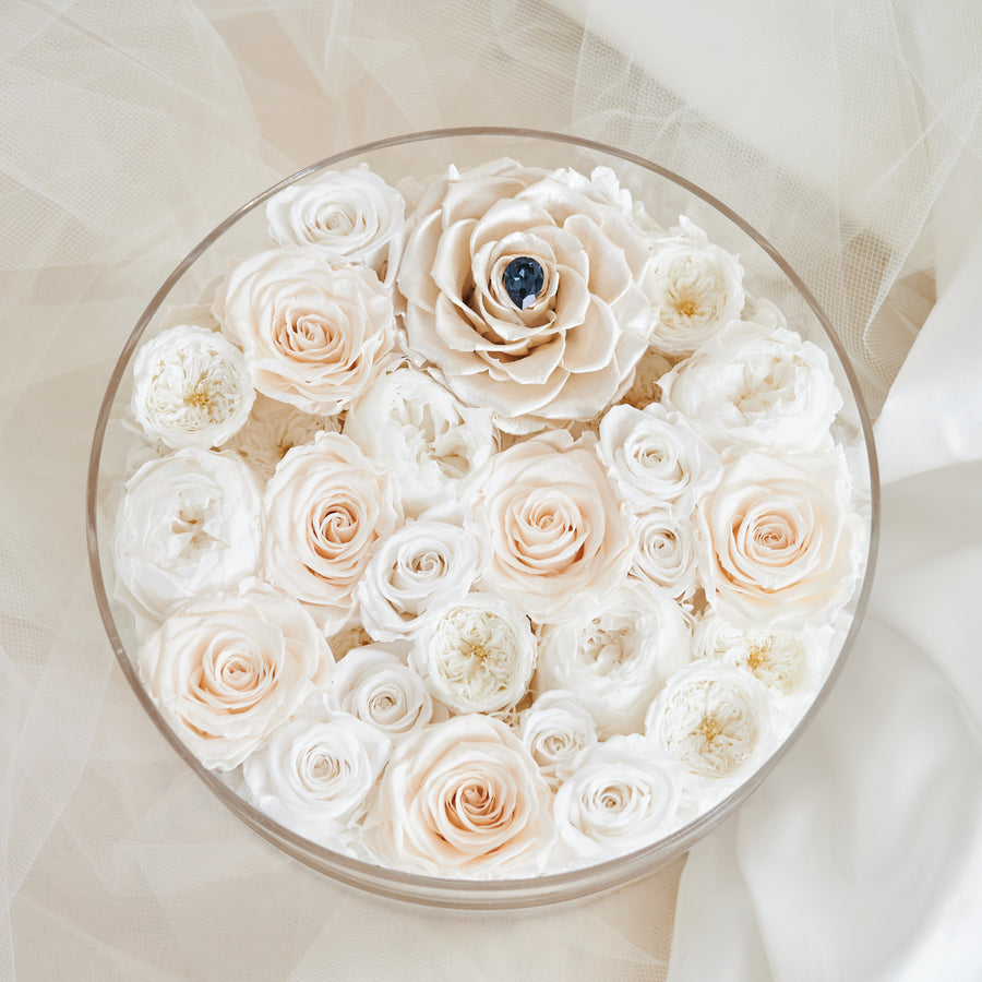 Bridal Acrylic - Grande Round by La Fleur Lifetime Flowers