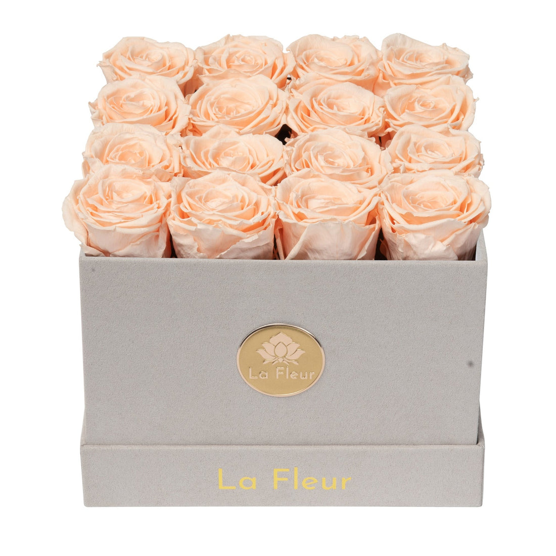 Petite Square - Gray Velvet by La Fleur Lifetime Flowers