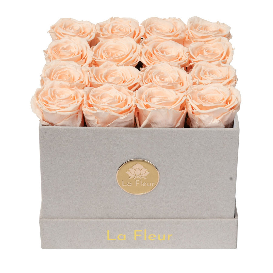 Petite Square - Gray Velvet by La Fleur Lifetime Flowers