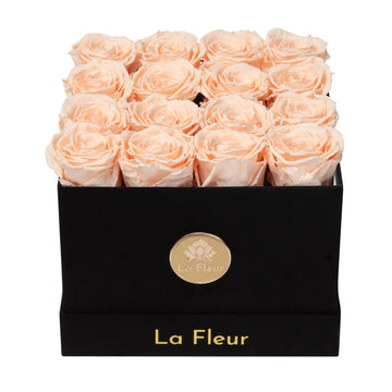 Petite Square - Black Velvet by La Fleur Lifetime Flowers