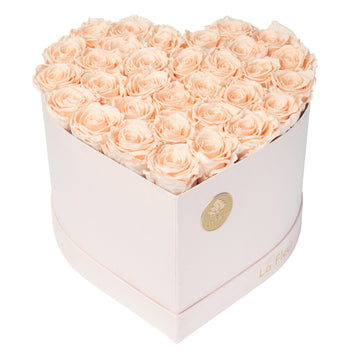 Grande Heart - Blush Velvet by La Fleur Lifetime Flowers