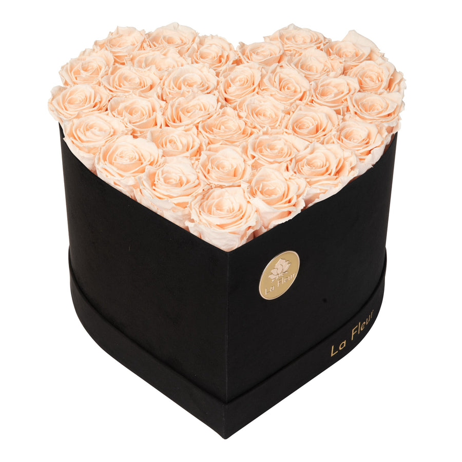 Grande Heart - Black Velvet by La Fleur Lifetime Flowers