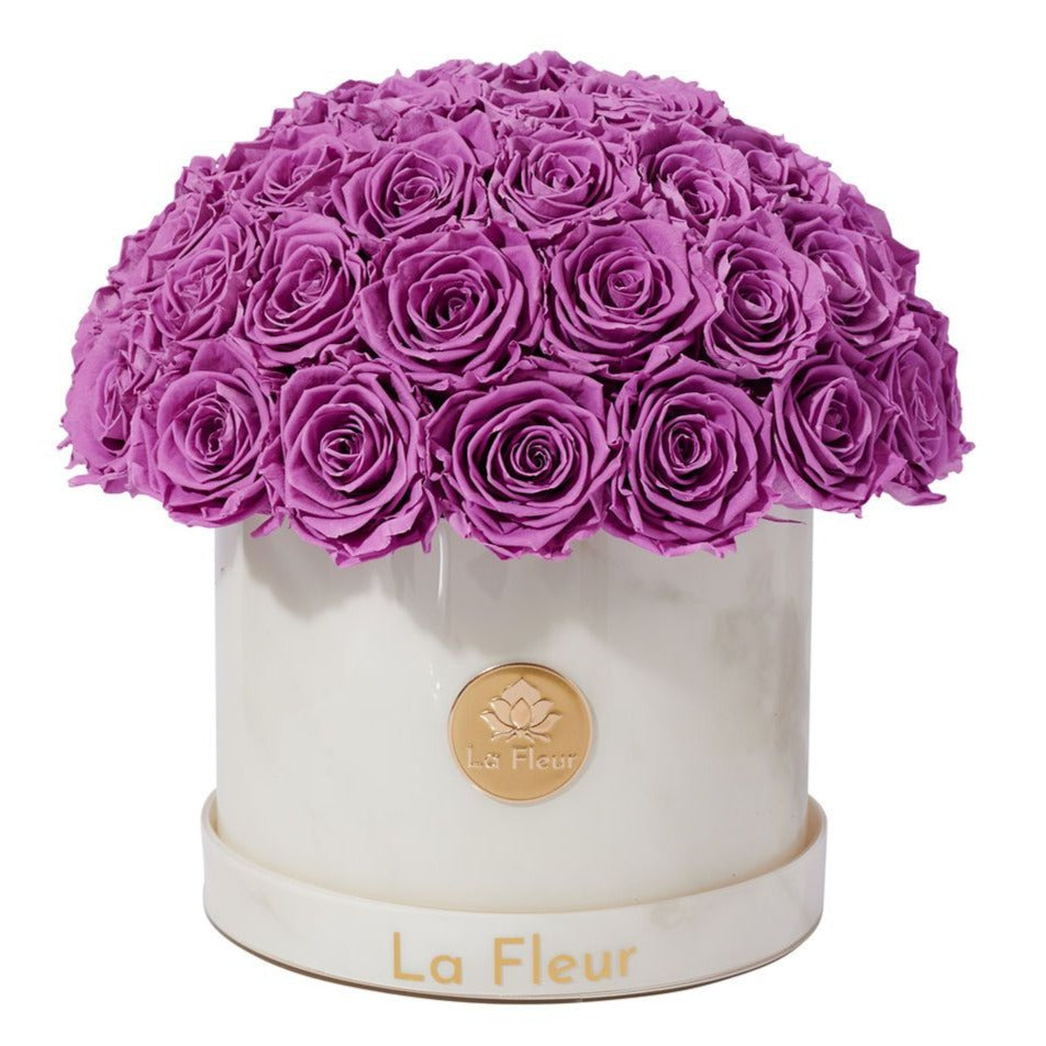 White Marble Dôme by La Fleur Lifetime Flowers
