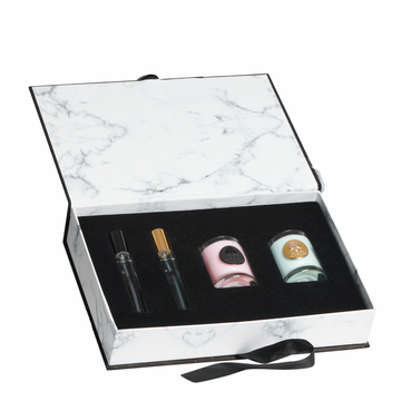 Fragrance + Candle Gift Set by La Fleur Lifetime Flowers