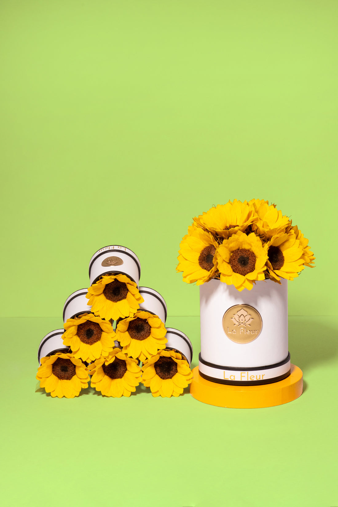 Sunflower Super Petit Dome by La Fleur Lifetime Flowers