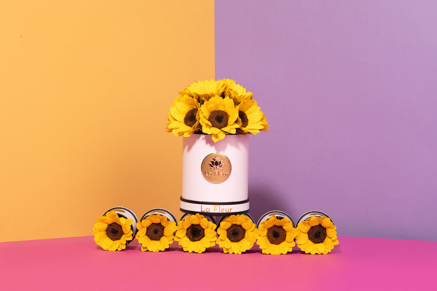 Sunflower Super Petit Dome by La Fleur Lifetime Flowers