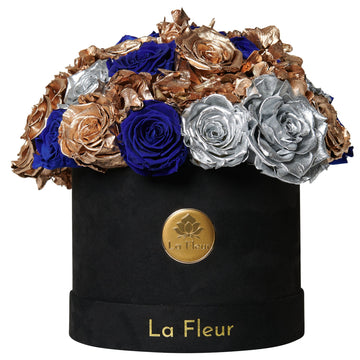 Jardin Dome - Metallic Navy by La Fleur Lifetime Flowers