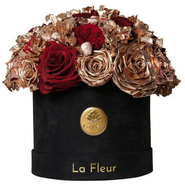 Jardin Dome - Metallic Deep Red by La Fleur Lifetime Flowers