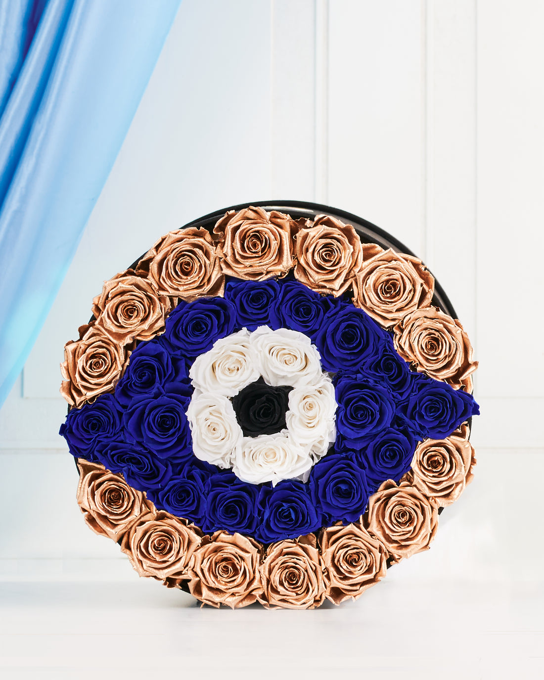 Metallic Evil Eye by La Fleur Lifetime Flowers