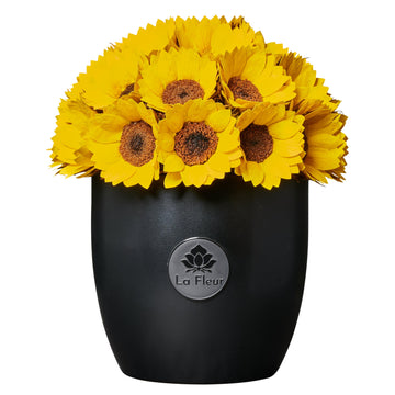Noir Sunflower Dôme by La Fleur Lifetime Flowers