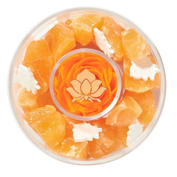 Orange Calcite Crystal Diffuser by La Fleur Lifetime Flowers