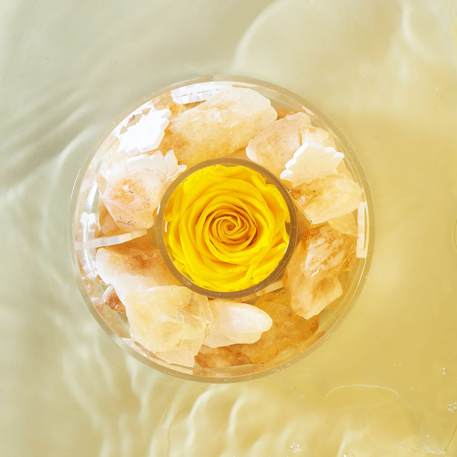Citrine Crystal Diffuser by La Fleur Lifetime Flowers