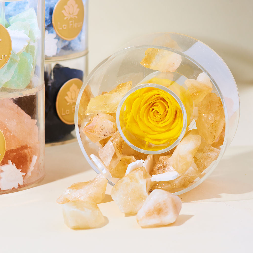 Citrine Crystal Diffuser by La Fleur Lifetime Flowers