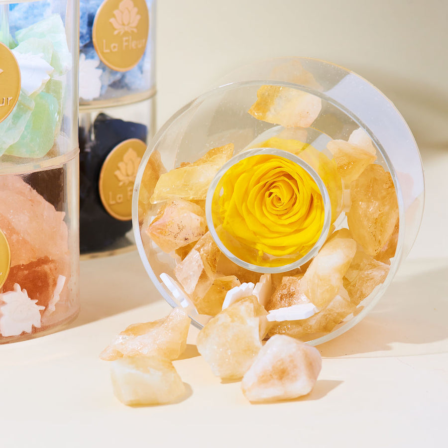 Citrine Crystal Diffuser by La Fleur Lifetime Flowers