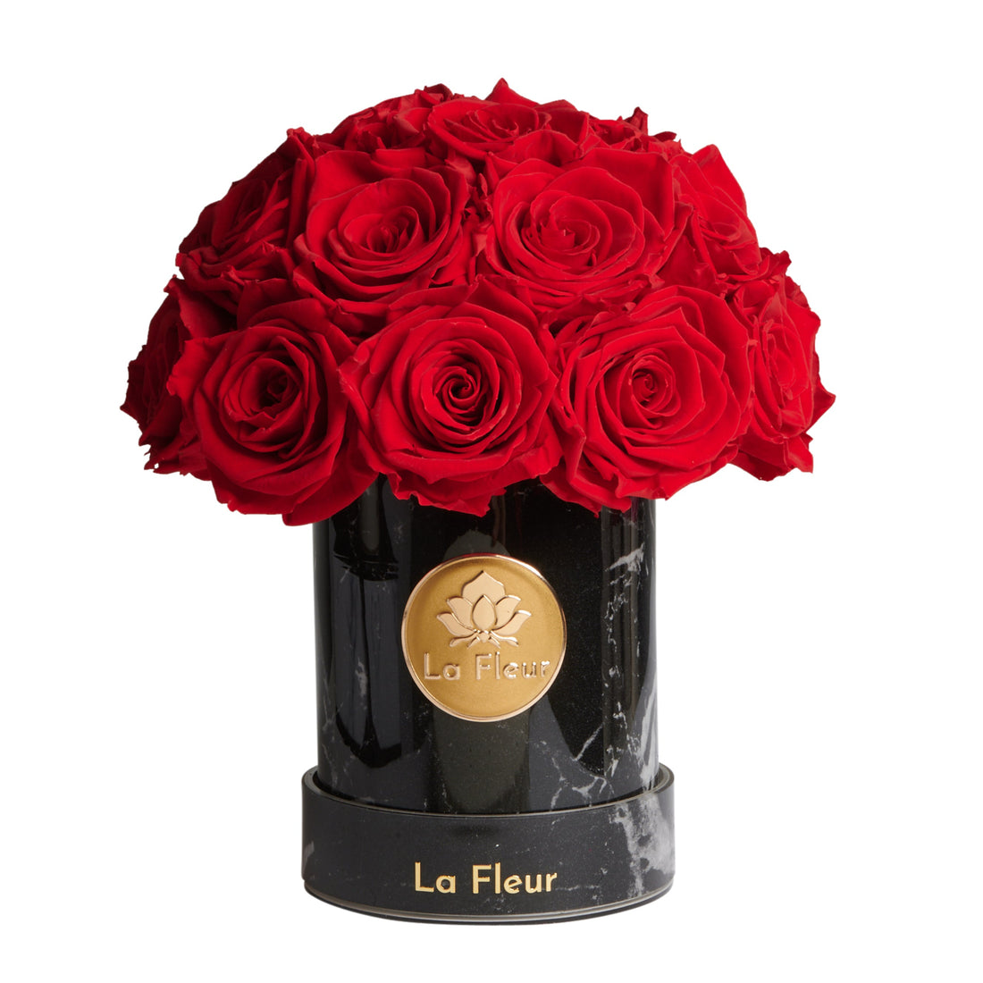 Black Marble Petite Dôme by La Fleur Lifetime Flowers