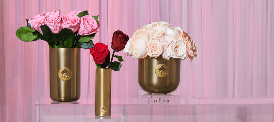 Laiton Dozen Long Stems by La Fleur Lifetime Flowers