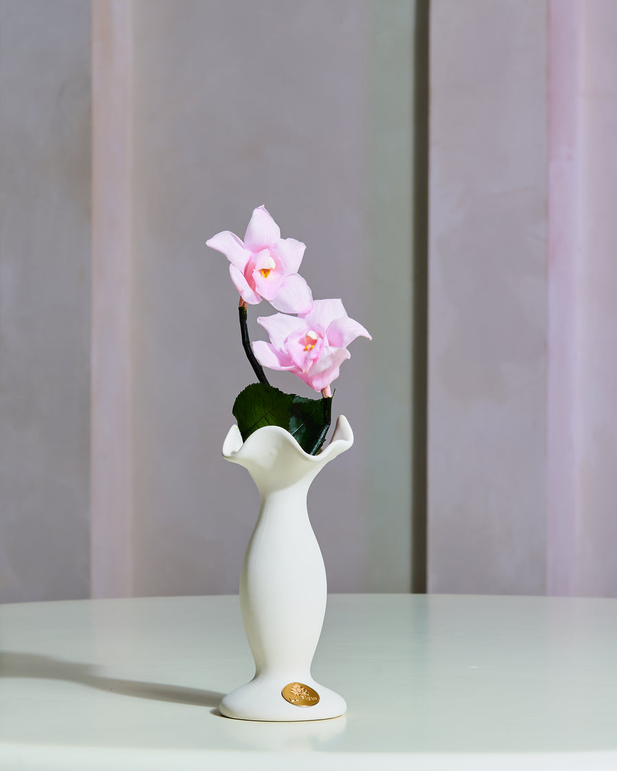 Orchid Petite Vase by La Fleur Lifetime Flowers
