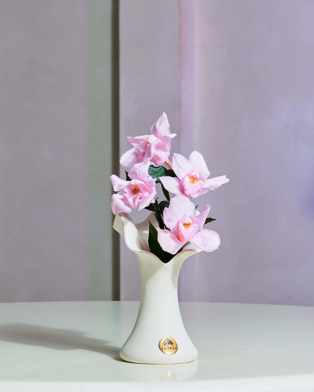 Orchid Grande Vase by La Fleur Lifetime Flowers
