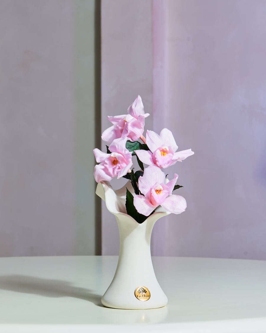 Orchid Grande Vase by La Fleur Lifetime Flowers