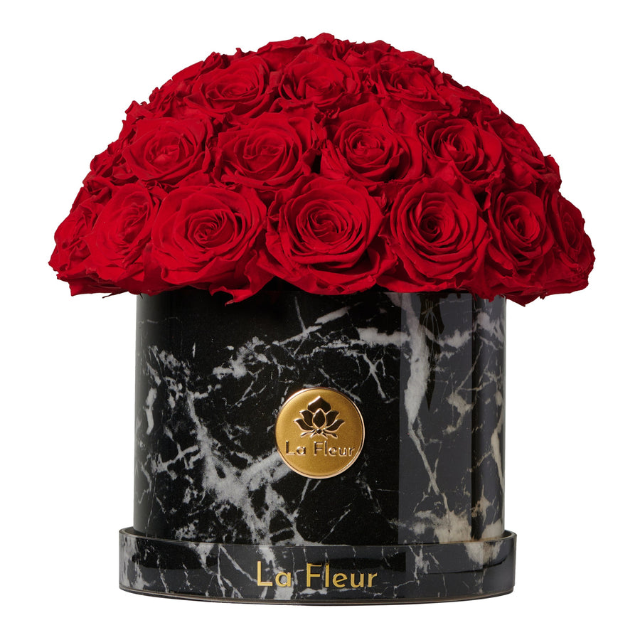 Black Marble Dôme by La Fleur Lifetime Flowers