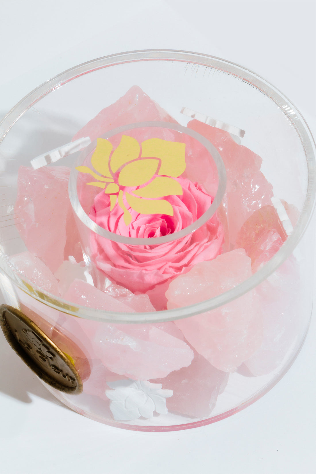 Rose Quartz Crystal Diffuser by La Fleur Lifetime Flowers