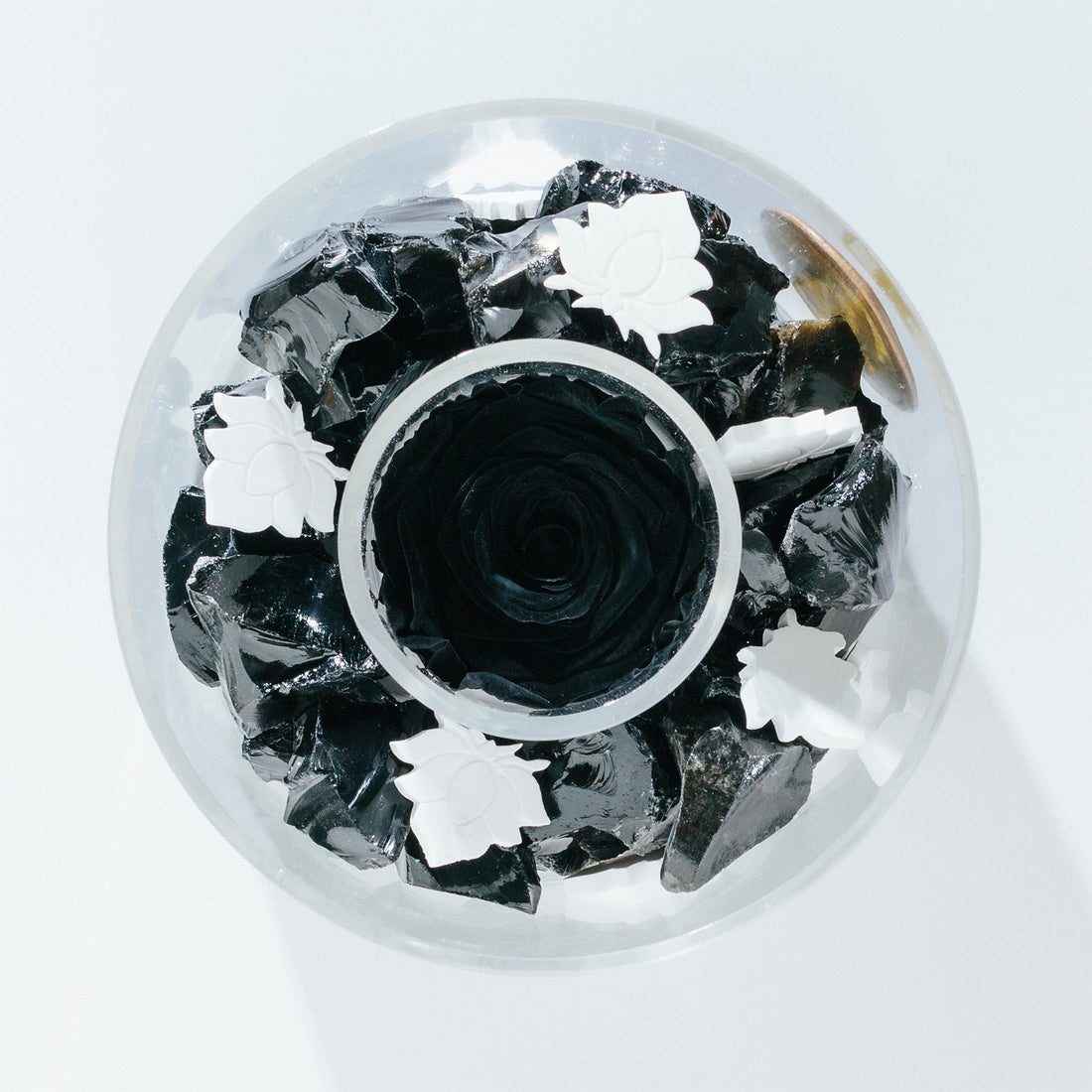 Obsidian Crystal Diffuser by La Fleur Lifetime Flowers