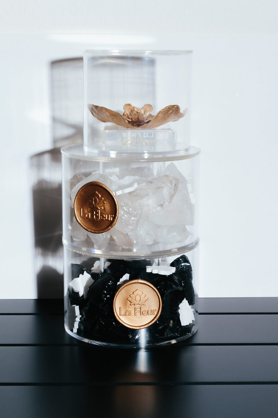 Obsidian Crystal Diffuser by La Fleur Lifetime Flowers