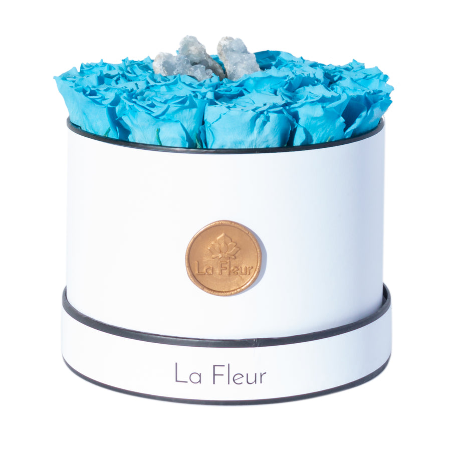Celestite - Crystal Collection by La Fleur Lifetime Flowers