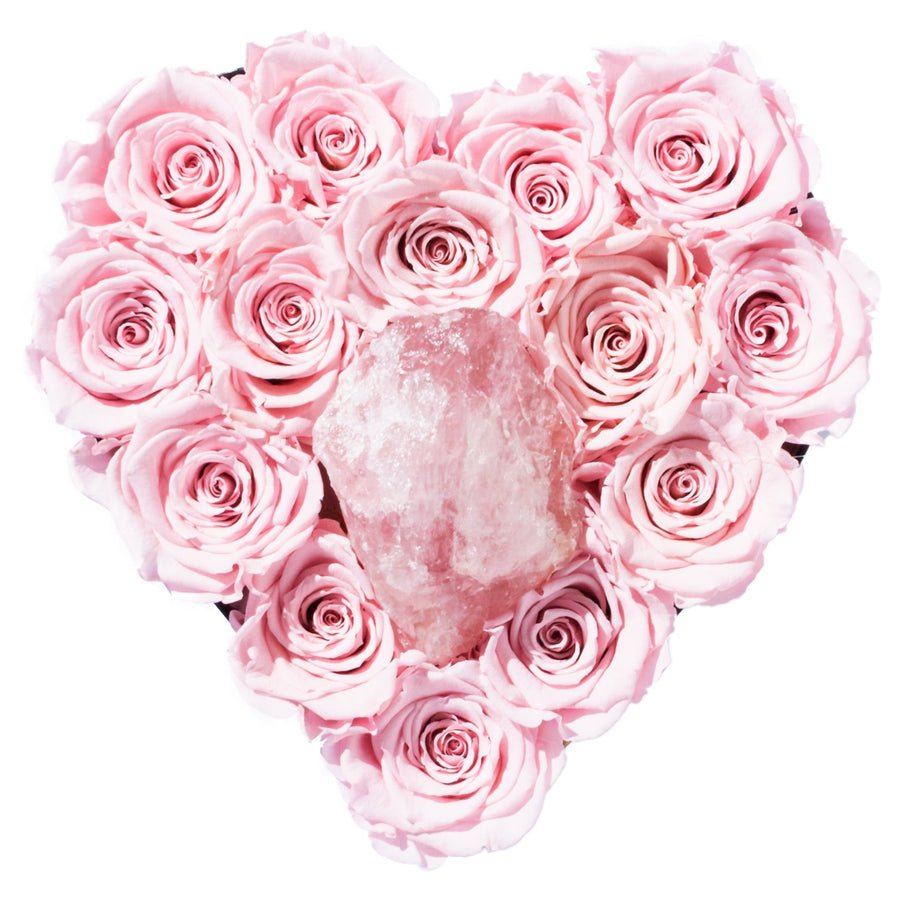 Rose Quartz - Crystal Collection by La Fleur Lifetime Flowers