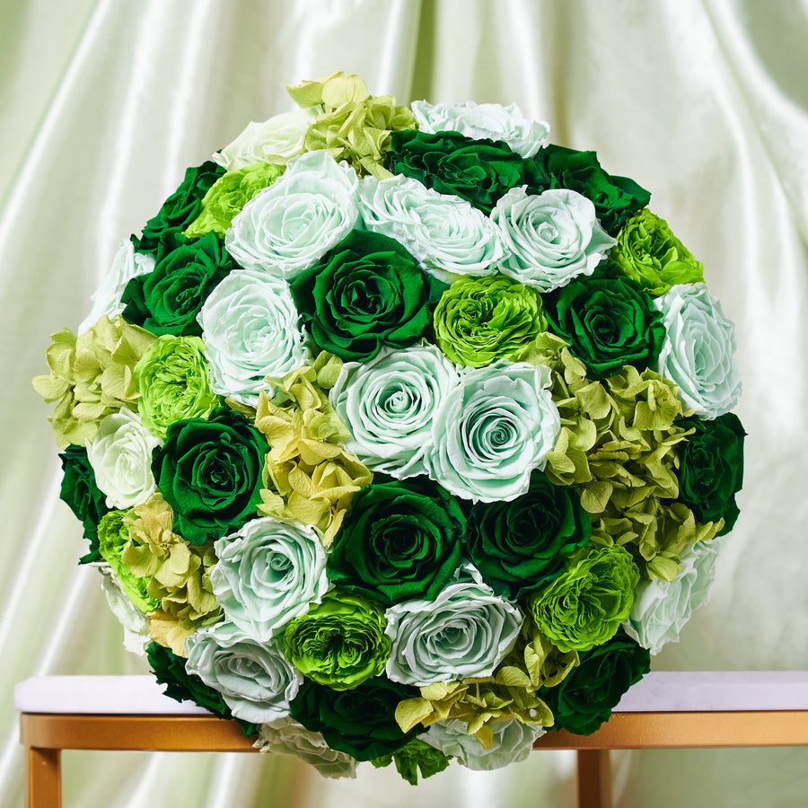 Jardin Super Petite Dome - Green by La Fleur Lifetime Flowers