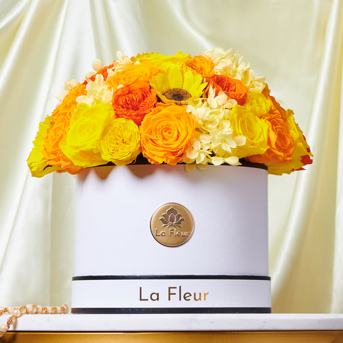 Jardin Dome - Yellow by La Fleur Lifetime Flowers