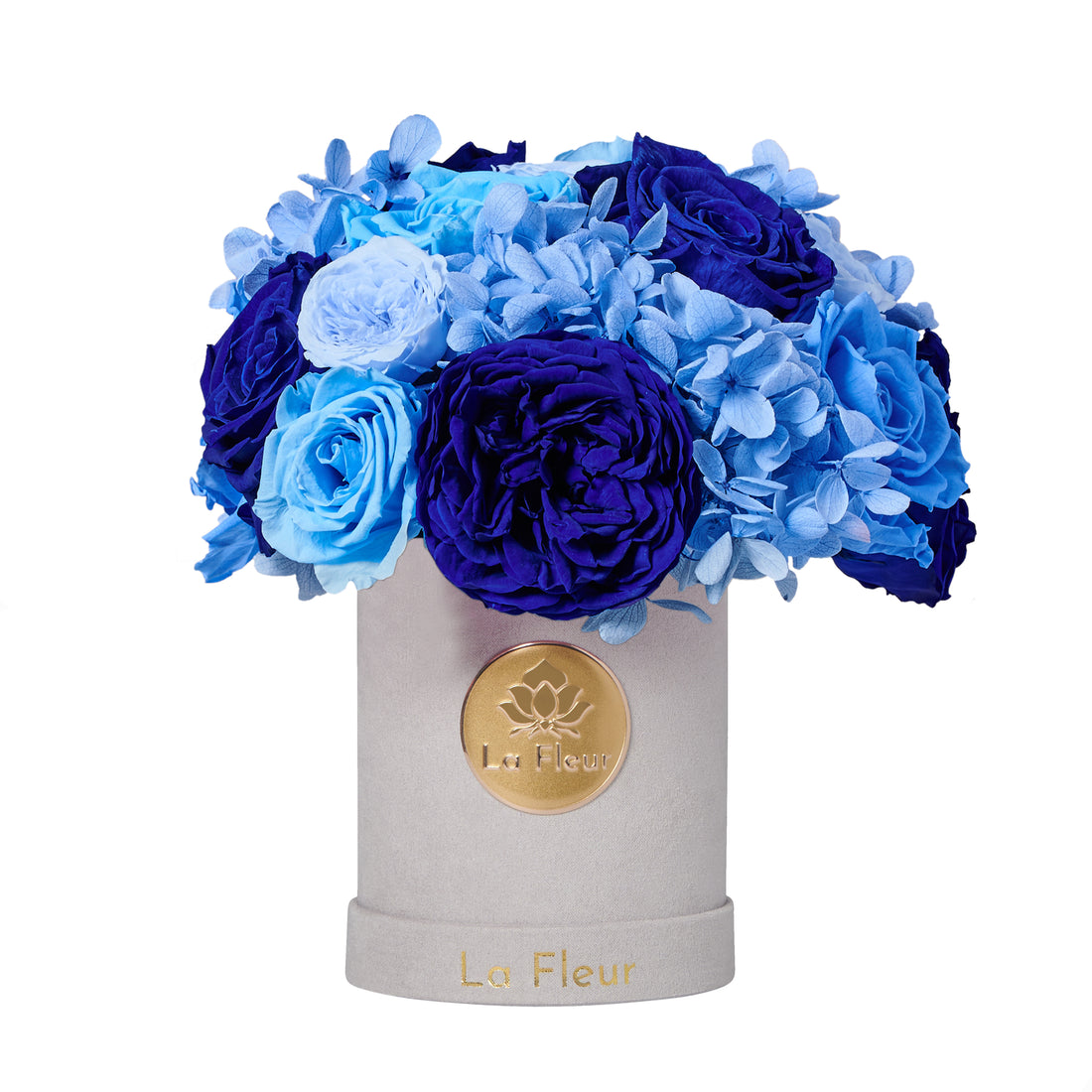 Jardin Super Petite Dome - Blue by La Fleur Lifetime Flowers