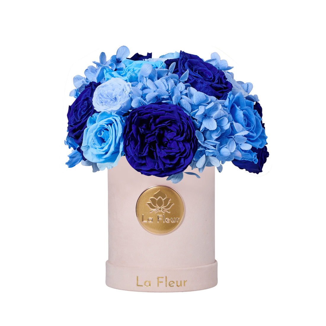 Jardin Super Petite Dome - Blue by La Fleur Lifetime Flowers