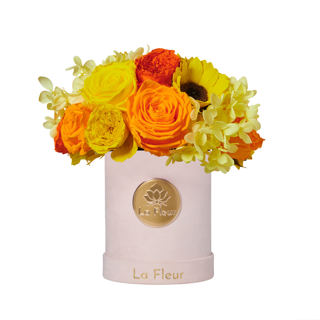 Jardin Super Petite Dome - Yellow by La Fleur Lifetime Flowers