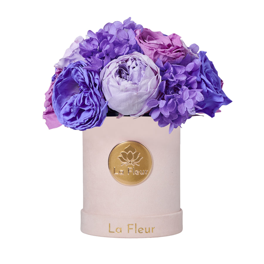 Jardin Super Petite Dome - Purple by La Fleur Lifetime Flowers