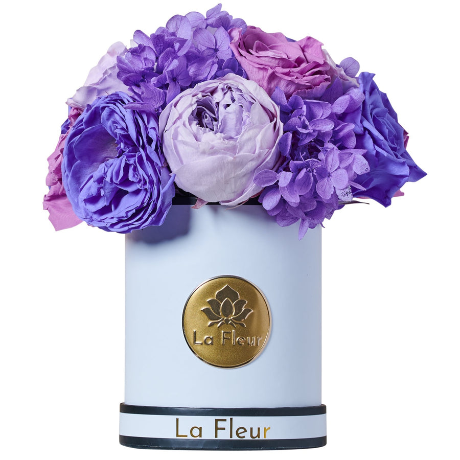 Jardin Super Petite Dome - Purple by La Fleur Lifetime Flowers