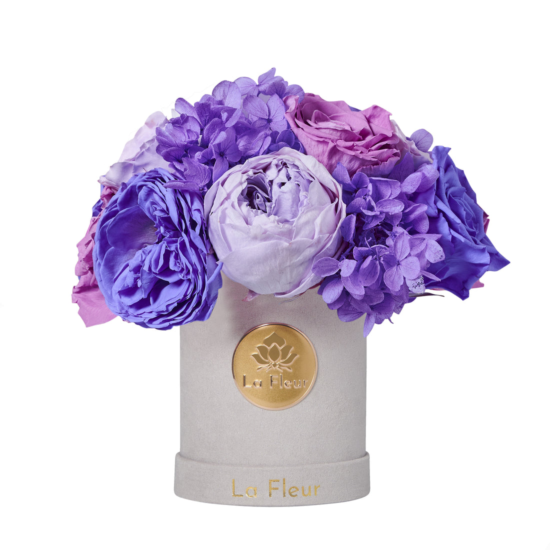 Jardin Super Petite Dome - Purple by La Fleur Lifetime Flowers