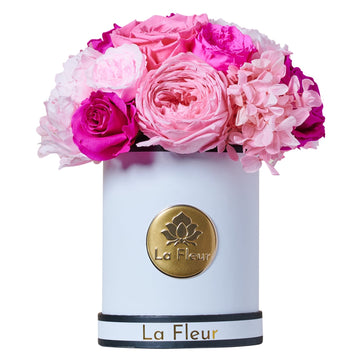 Jardin Super Petite Dome - Pink by La Fleur Lifetime Flowers