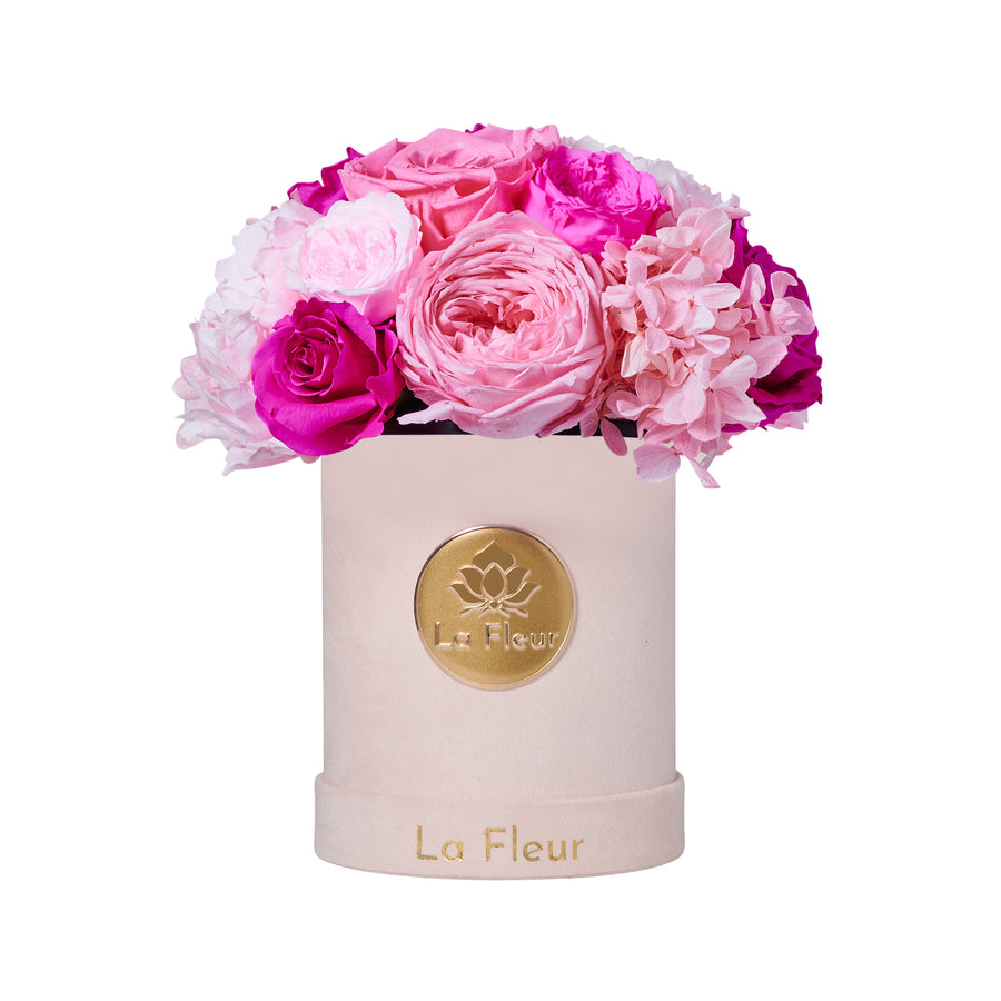 Jardin Super Petite Dome - Pink by La Fleur Lifetime Flowers