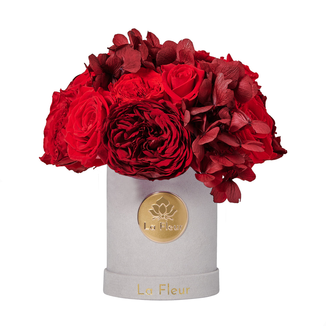 Jardin Super Petite Dome - Red by La Fleur Lifetime Flowers
