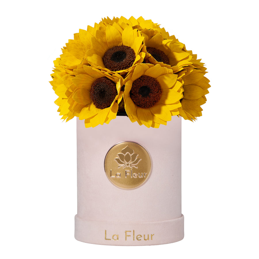 Sunflower Super Petit Dome by La Fleur Lifetime Flowers